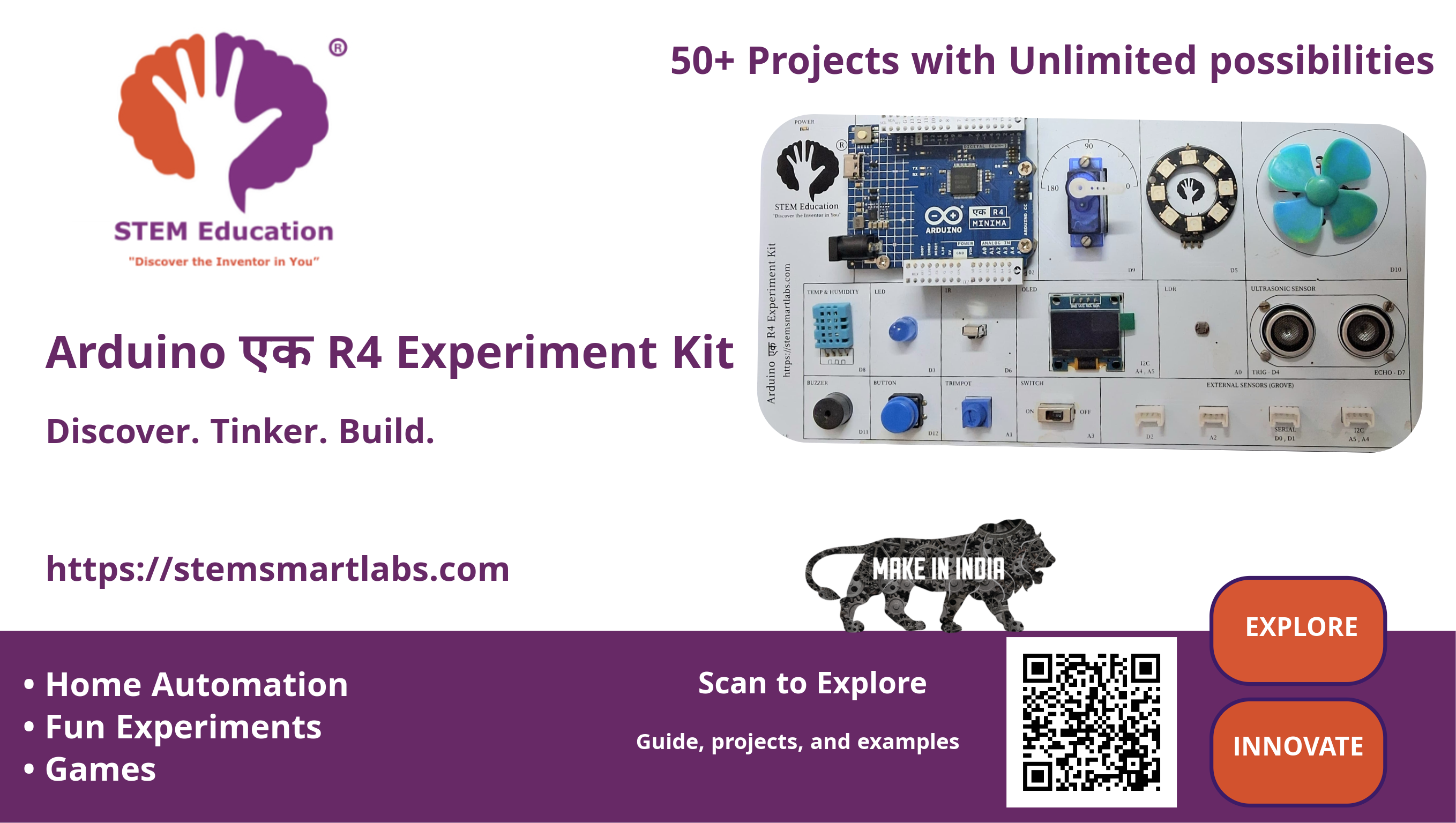Arduino EK R4 Experiment Kit